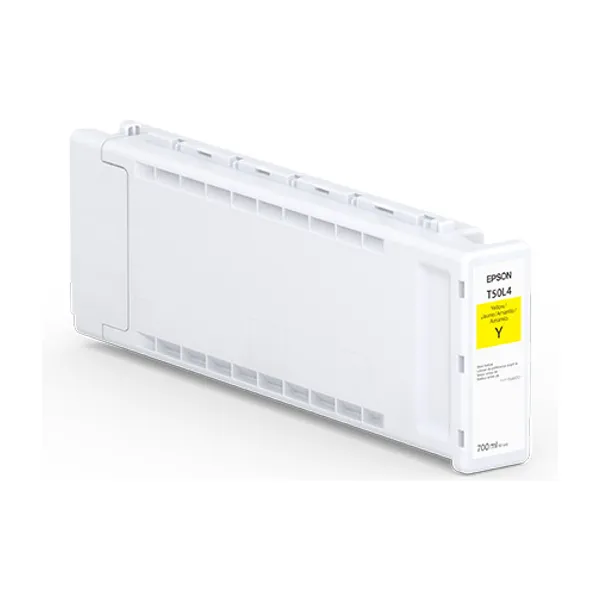 Cartucho de tinta original Epson T50L amarillo de 700 ml para plotter Epson SureColor T5770DM, T5770DR, T7770DM y T7770DR