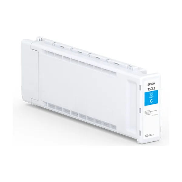 Cartucho de tinta original Epson T50L cian de 700 ml para plotter Epson SureColor T5770DM, T5770DR, T7770DM y T7770DR