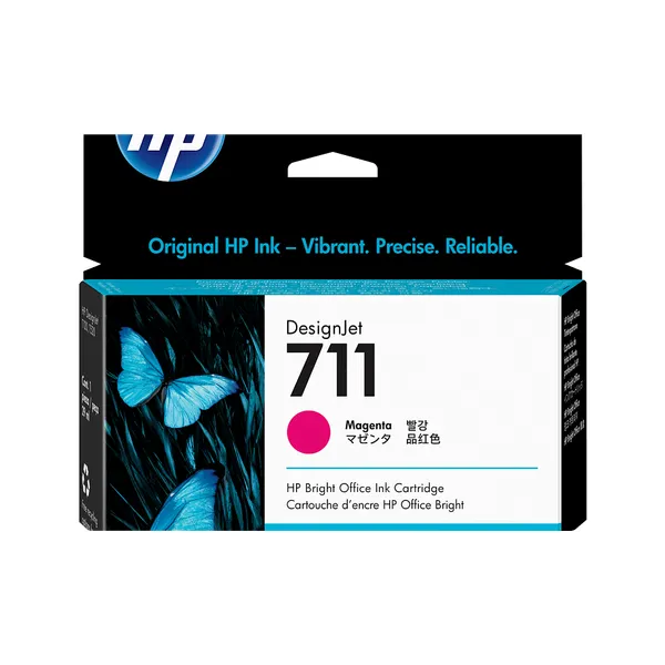 Cartucho de tinta original HP 711 magenta de 29 ml para plotter HP DesignJet T120, T130, T520 y T530
